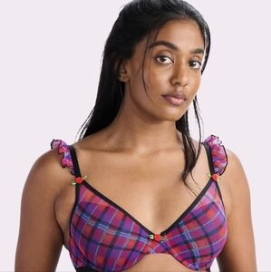 Silky Mesh Flutter Strap T-Shirt Bra- NWT